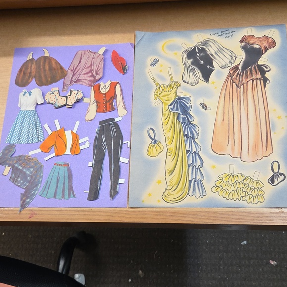 Huge Lot Vintage Paper Doll Clothes-1950s Starlets & Fashion-Whitman/Merrill - Picture 5 of 13